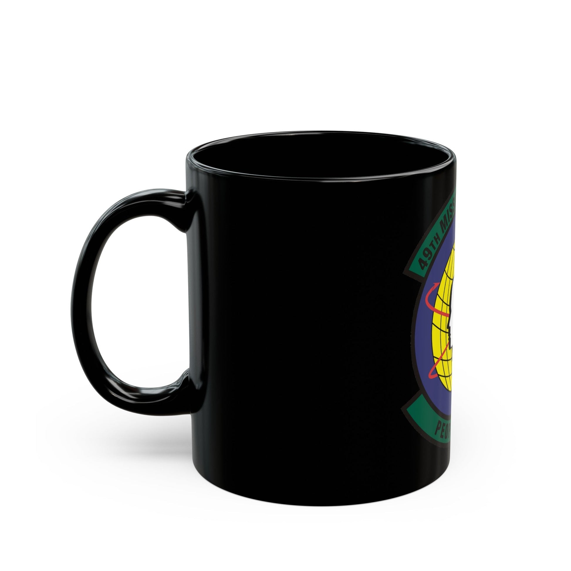 49th Mission Support Squadron (U.S. Air Force) Black Coffee Mug-The Sticker Space