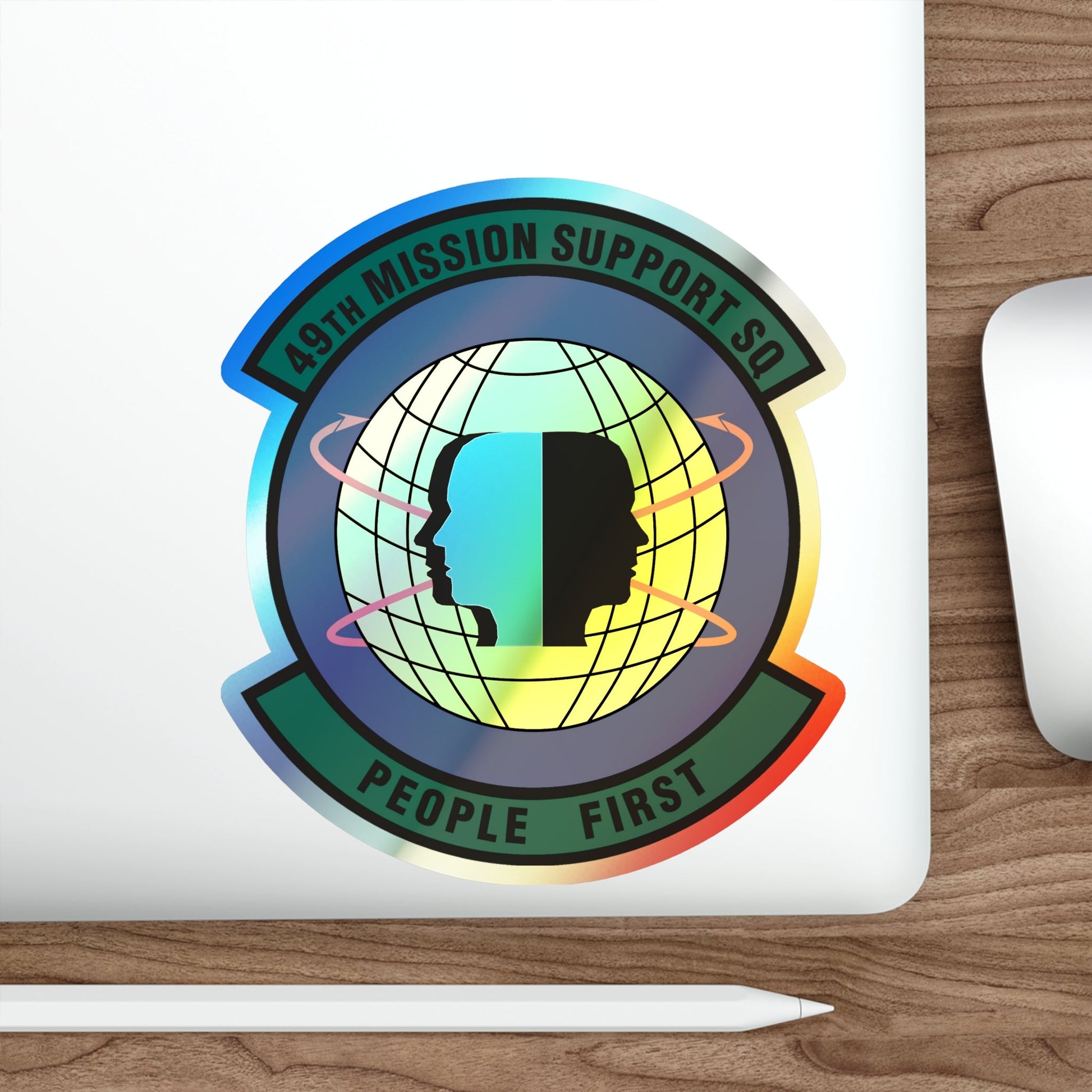 49th Mission Support Squadron (U.S. Air Force) Holographic STICKER Die-Cut Vinyl Decal-The Sticker Space