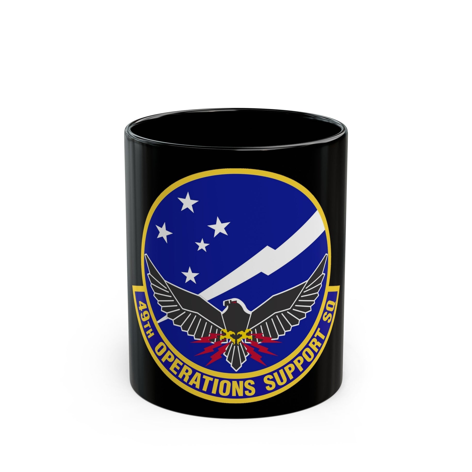 49th Operations Support Squadron (U.S. Air Force) Black Coffee Mug-11oz-The Sticker Space