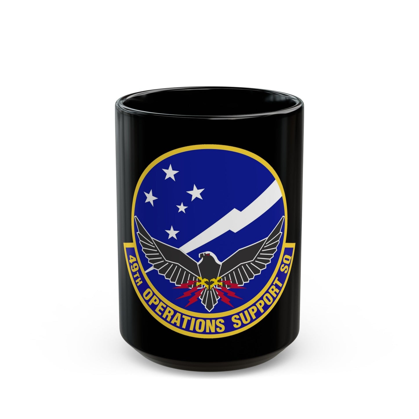 49th Operations Support Squadron (U.S. Air Force) Black Coffee Mug-15oz-The Sticker Space
