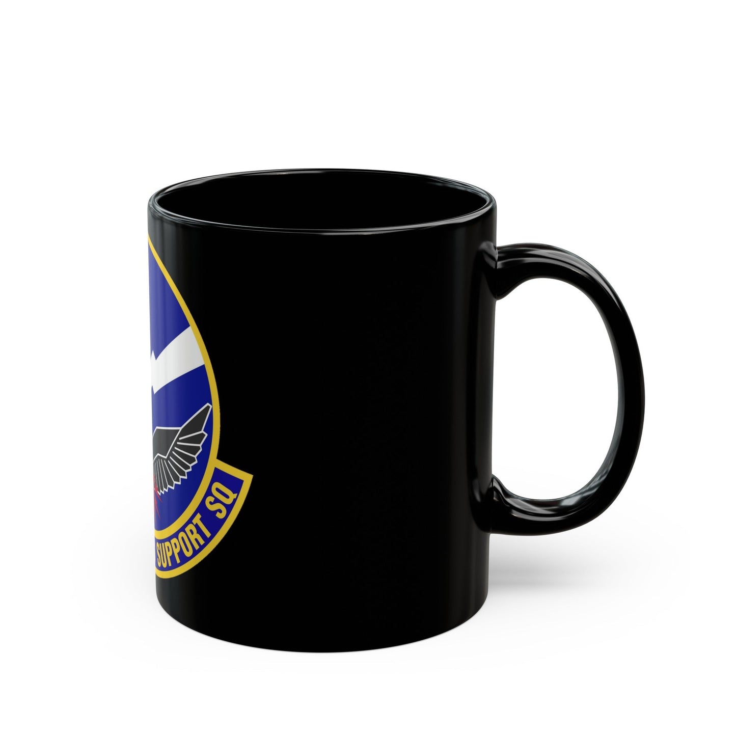 49th Operations Support Squadron (U.S. Air Force) Black Coffee Mug-The Sticker Space