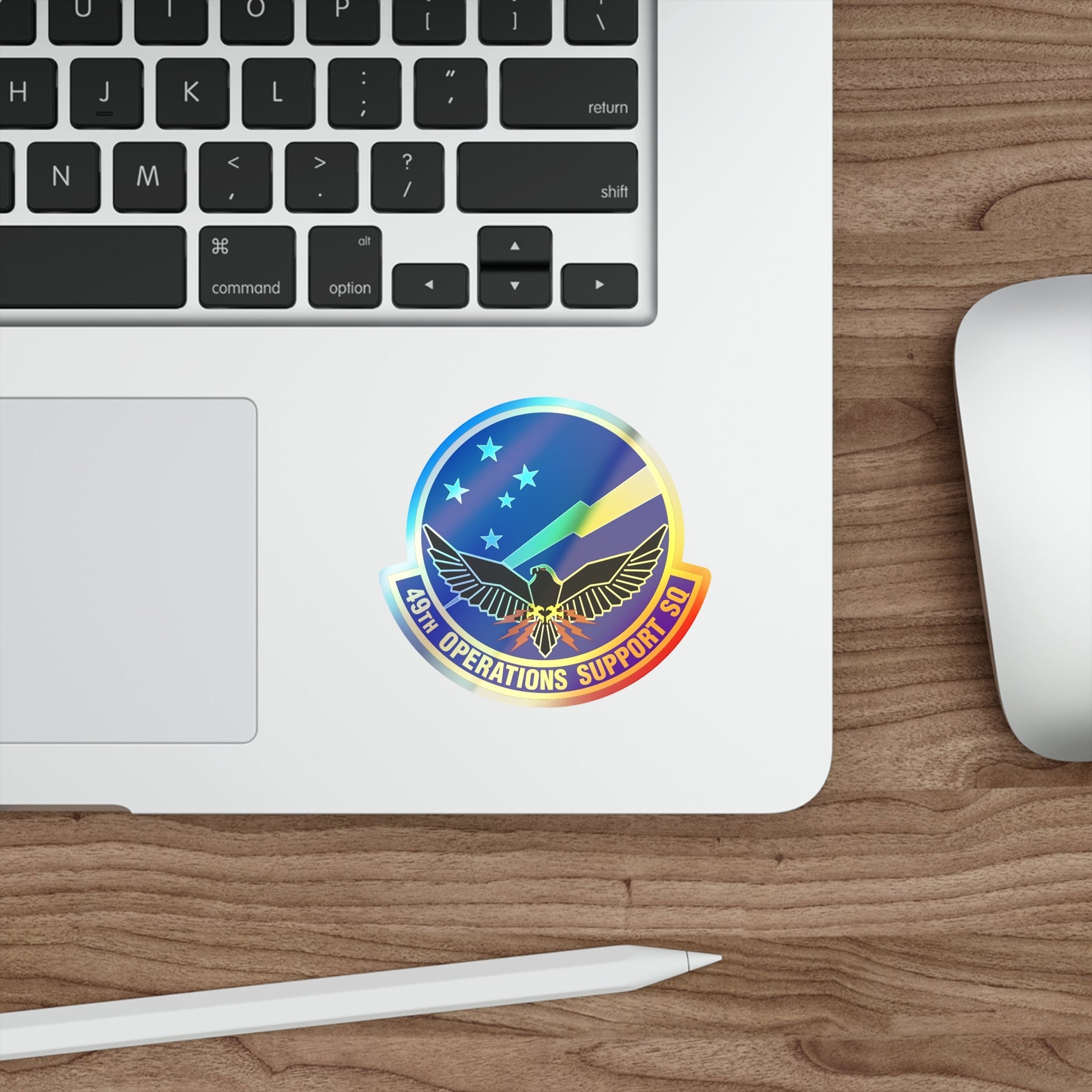 49th Operations Support Squadron (U.S. Air Force) Holographic STICKER Die-Cut Vinyl Decal-The Sticker Space