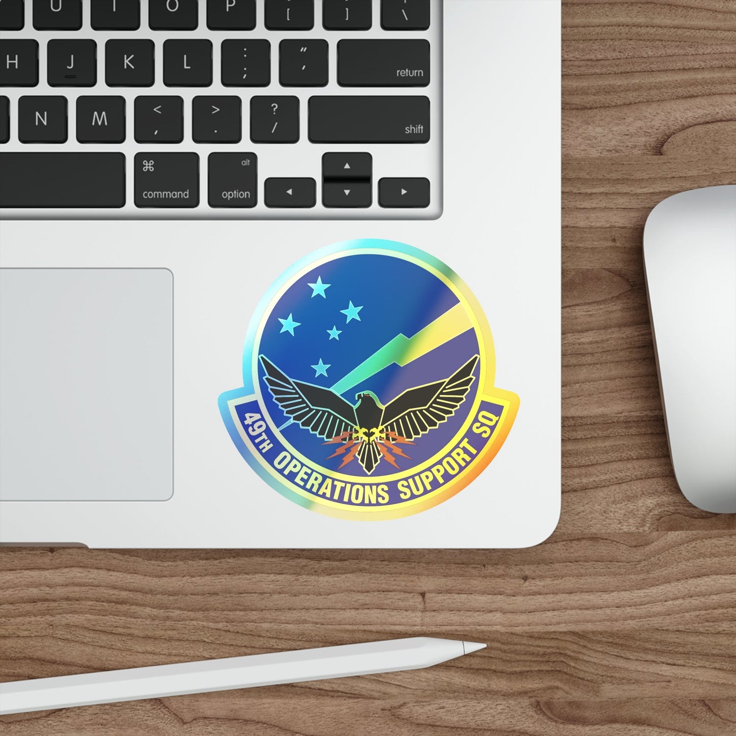 49th Operations Support Squadron (U.S. Air Force) Holographic STICKER Die-Cut Vinyl Decal-The Sticker Space