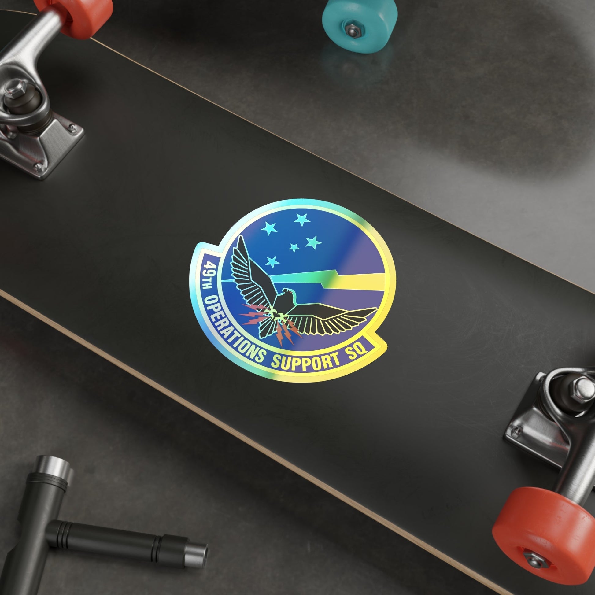 49th Operations Support Squadron (U.S. Air Force) Holographic STICKER Die-Cut Vinyl Decal-The Sticker Space