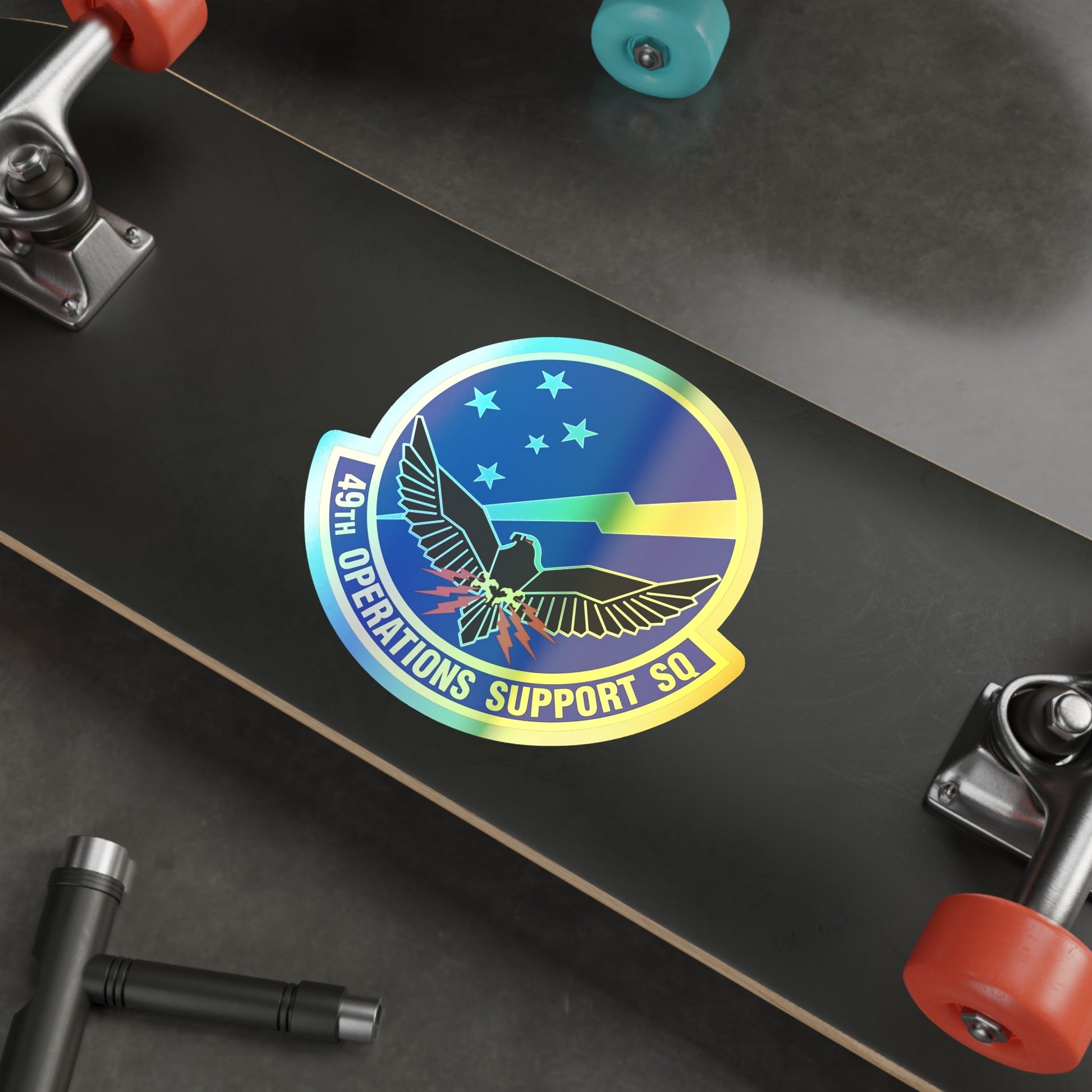 49th Operations Support Squadron (U.S. Air Force) Holographic STICKER Die-Cut Vinyl Decal-The Sticker Space