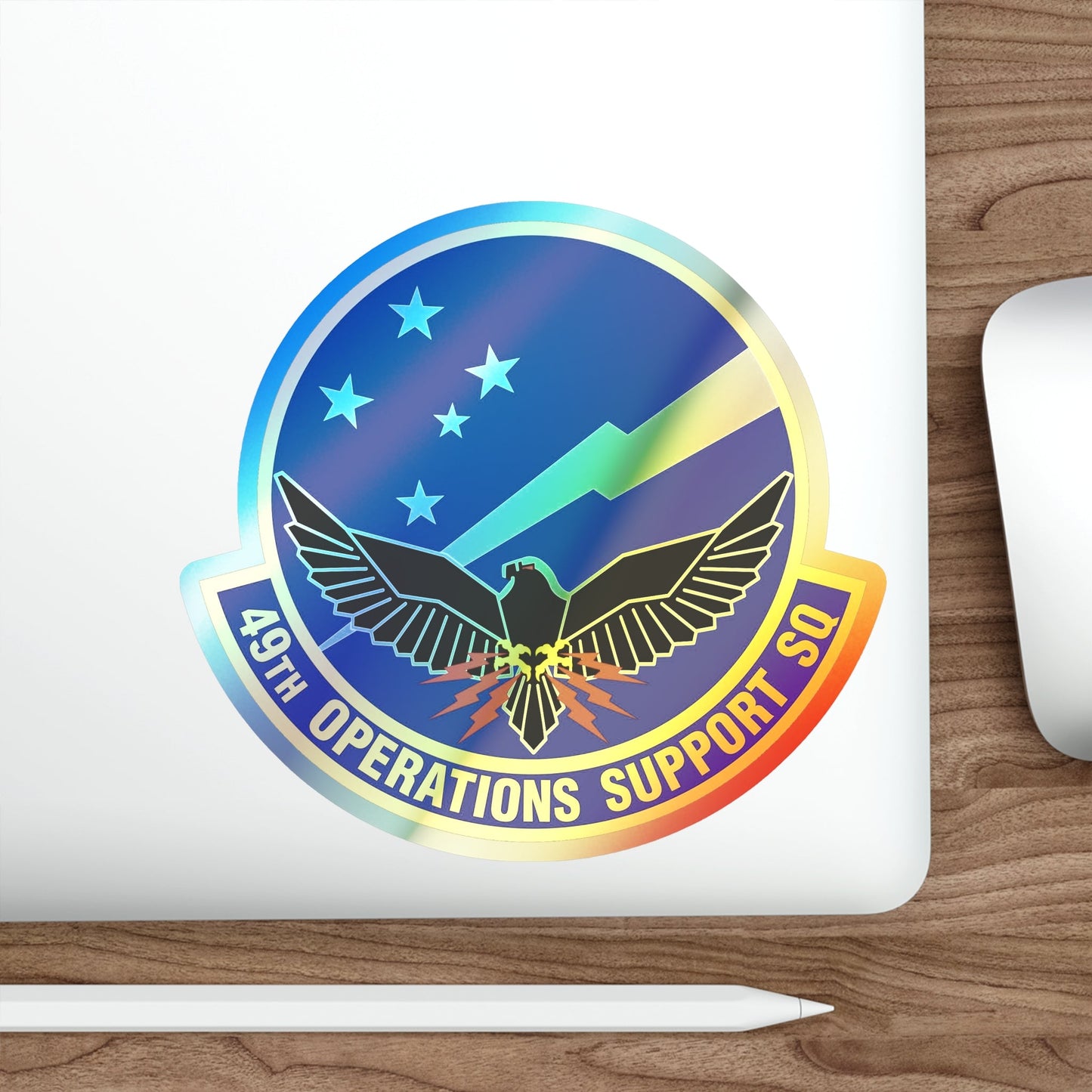 49th Operations Support Squadron (U.S. Air Force) Holographic STICKER Die-Cut Vinyl Decal-The Sticker Space