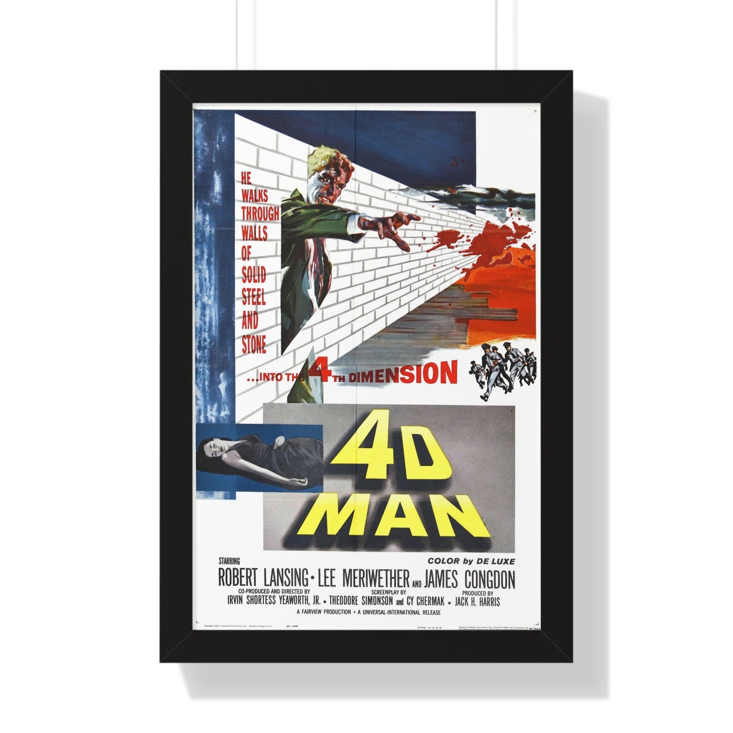 4D MAN 1959 - Framed Movie Poster-16″ x 24″-The Sticker Space