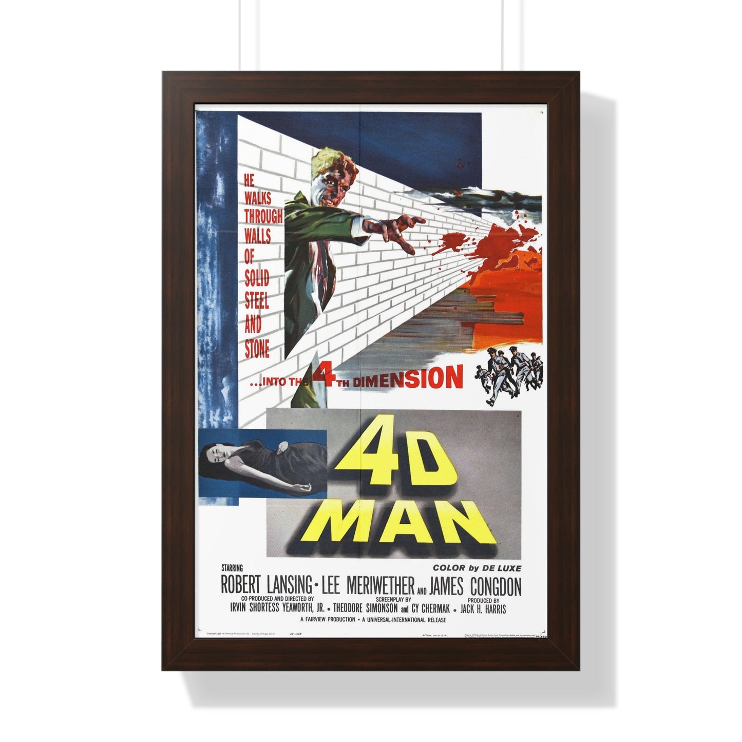 4D MAN 1959 - Framed Movie Poster-16″ x 24″-The Sticker Space