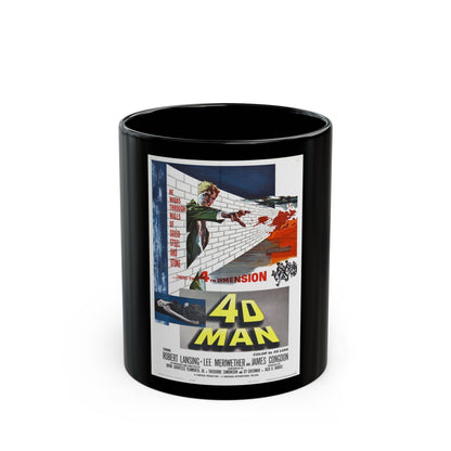 4D MAN 1959 Movie Poster - Black Coffee Mug-11oz-The Sticker Space