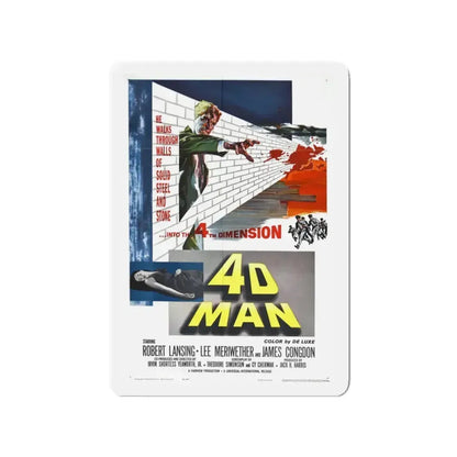 4D MAN 1959 Movie Poster - Refrigerator Magnet 3 Inch - The Sticker Space