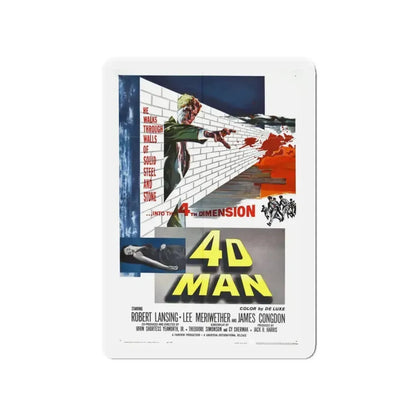 4D MAN 1959 Movie Poster - Refrigerator Magnet 4 Inch - The Sticker Space