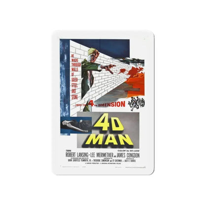 4D MAN 1959 Movie Poster - Refrigerator Magnet 6 Inch - The Sticker Space