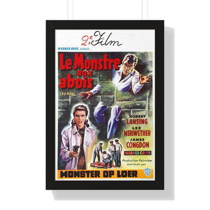 4D MAN (BELGIAN) 1959 - Framed Movie Poster-16″ x 24″-The Sticker Space