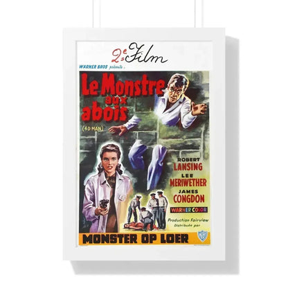 4D MAN (BELGIAN) 1959 - Framed Movie Poster 16″ x 24″ White - The Sticker Space