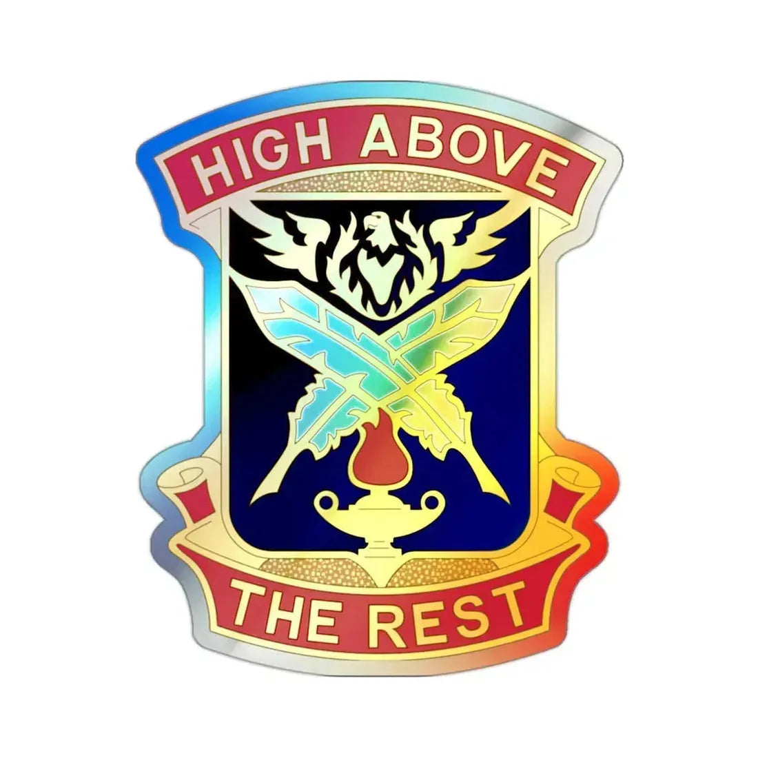 4TH ADJUTANT GENERAL BATTALION (U.S. Army) Holographic STICKER Die-Cut Vinyl Decal 2 Inch Holographic - The Sticker Space