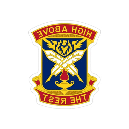 4TH ADJUTANT GENERAL BATTALION (U.S. Army) REVERSE PRINT Transparent Die-Cut STICKER 2 Inch Die-Cut Transparent - The Sticker Space