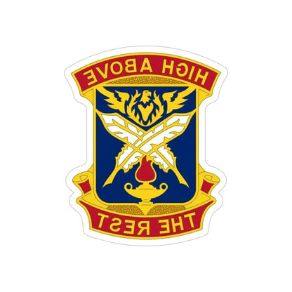 4TH ADJUTANT GENERAL BATTALION (U.S. Army) REVERSE PRINT Transparent Die-Cut STICKER 6 Inch Die-Cut Transparent - The Sticker Space