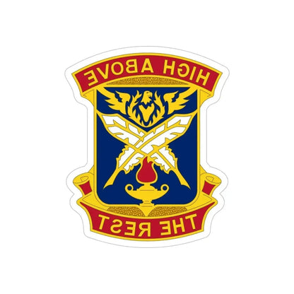 4TH ADJUTANT GENERAL BATTALION (U.S. Army) REVERSE PRINT Transparent Die-Cut STICKER - The Sticker Space