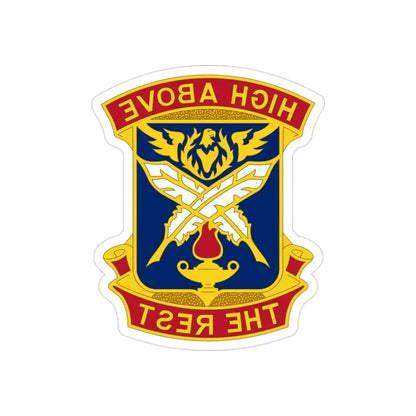 4TH ADJUTANT GENERAL BATTALION (U.S. Army) REVERSE PRINT Transparent Die-Cut STICKER - The Sticker Space
