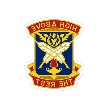 4TH ADJUTANT GENERAL BATTALION (U.S. Army) REVERSE PRINT Transparent Die-Cut STICKER - The Sticker Space