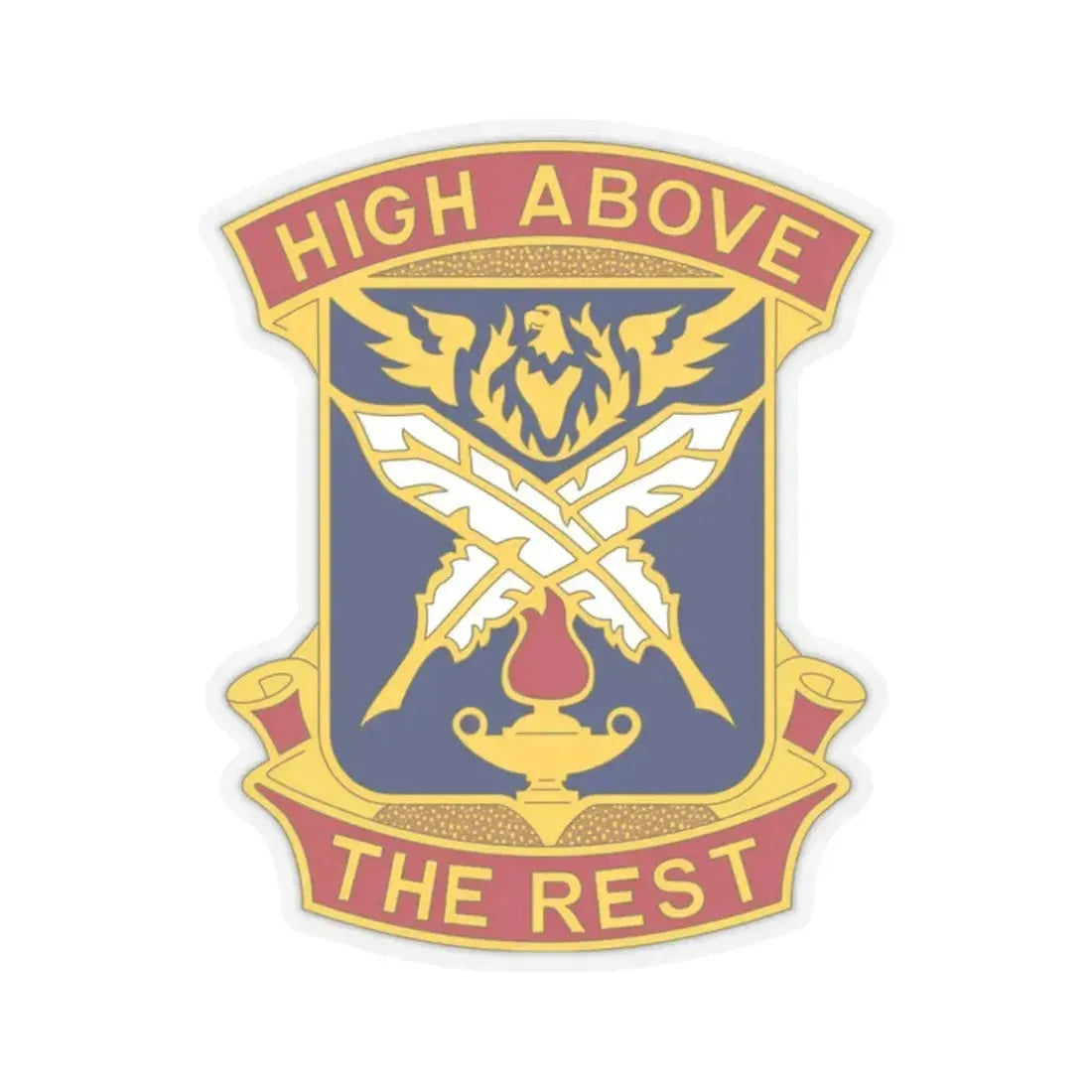 4TH ADJUTANT GENERAL BATTALION (U.S. Army) STICKER Vinyl Kiss-Cut Decal 2 Inch Transparent - The Sticker Space