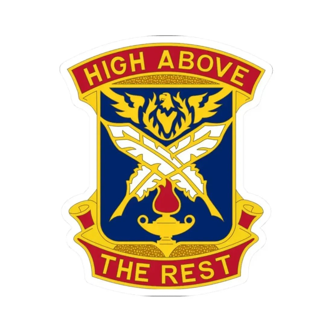 4TH ADJUTANT GENERAL BATTALION (U.S. Army) STICKER Vinyl Kiss-Cut Decal 2 Inch White - The Sticker Space