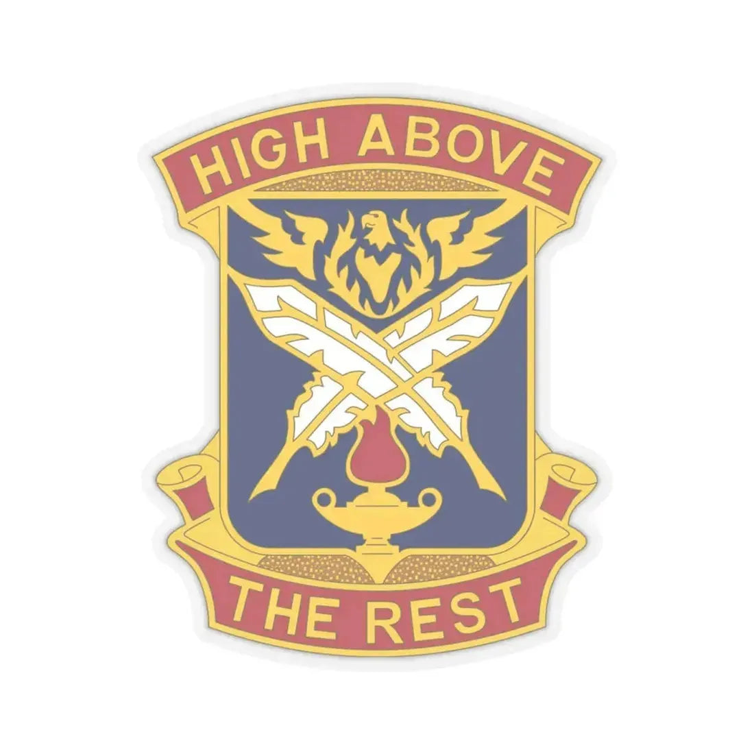 4TH ADJUTANT GENERAL BATTALION (U.S. Army) STICKER Vinyl Kiss-Cut Decal 4 Inch Transparent - The Sticker Space