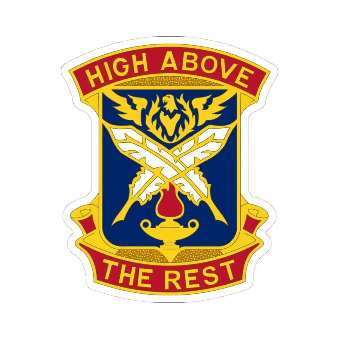 4TH ADJUTANT GENERAL BATTALION (U.S. Army) STICKER Vinyl Kiss-Cut Decal 4 Inch White - The Sticker Space