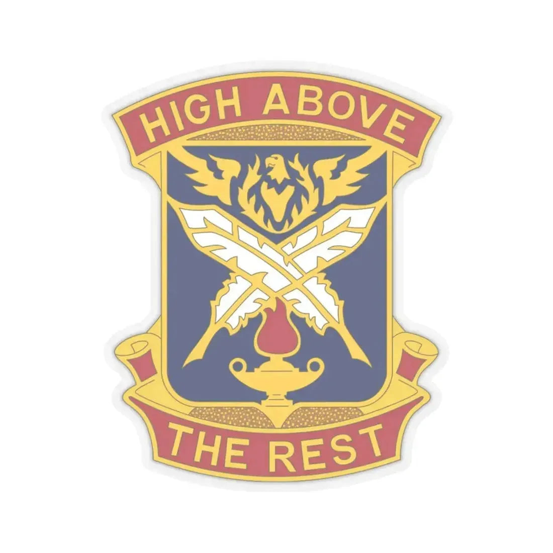 4TH ADJUTANT GENERAL BATTALION (U.S. Army) STICKER Vinyl Kiss-Cut Decal 6 Inch Transparent - The Sticker Space