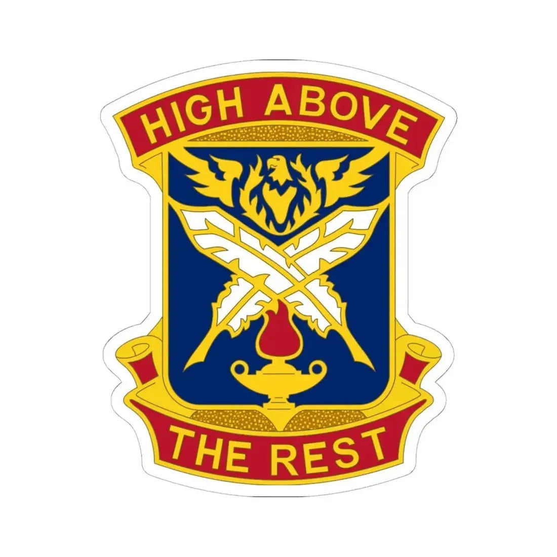 4TH ADJUTANT GENERAL BATTALION (U.S. Army) STICKER Vinyl Kiss-Cut Decal 6 Inch White - The Sticker Space