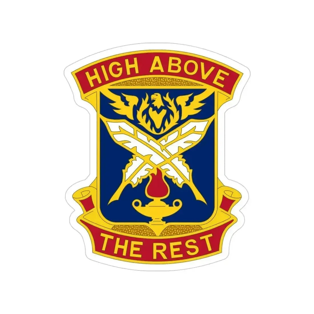 4TH ADJUTANT GENERAL BATTALION (U.S. Army) Transparent STICKER Die-Cut Vinyl Decal 4 Inch - The Sticker Space