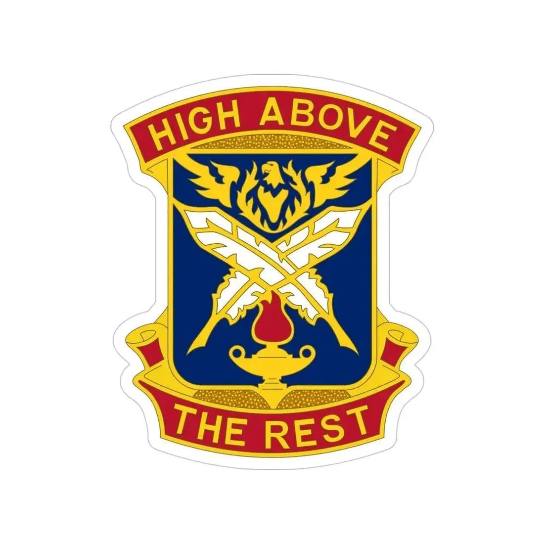 4TH ADJUTANT GENERAL BATTALION (U.S. Army) Transparent STICKER Die-Cut Vinyl Decal 4 Inch - The Sticker Space