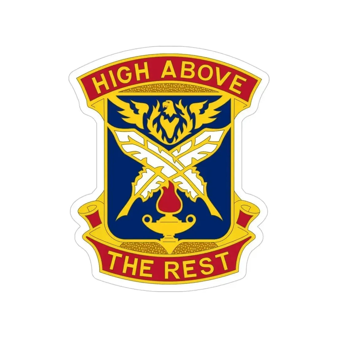 4TH ADJUTANT GENERAL BATTALION (U.S. Army) Transparent STICKER Die-Cut Vinyl Decal 5 Inch - The Sticker Space