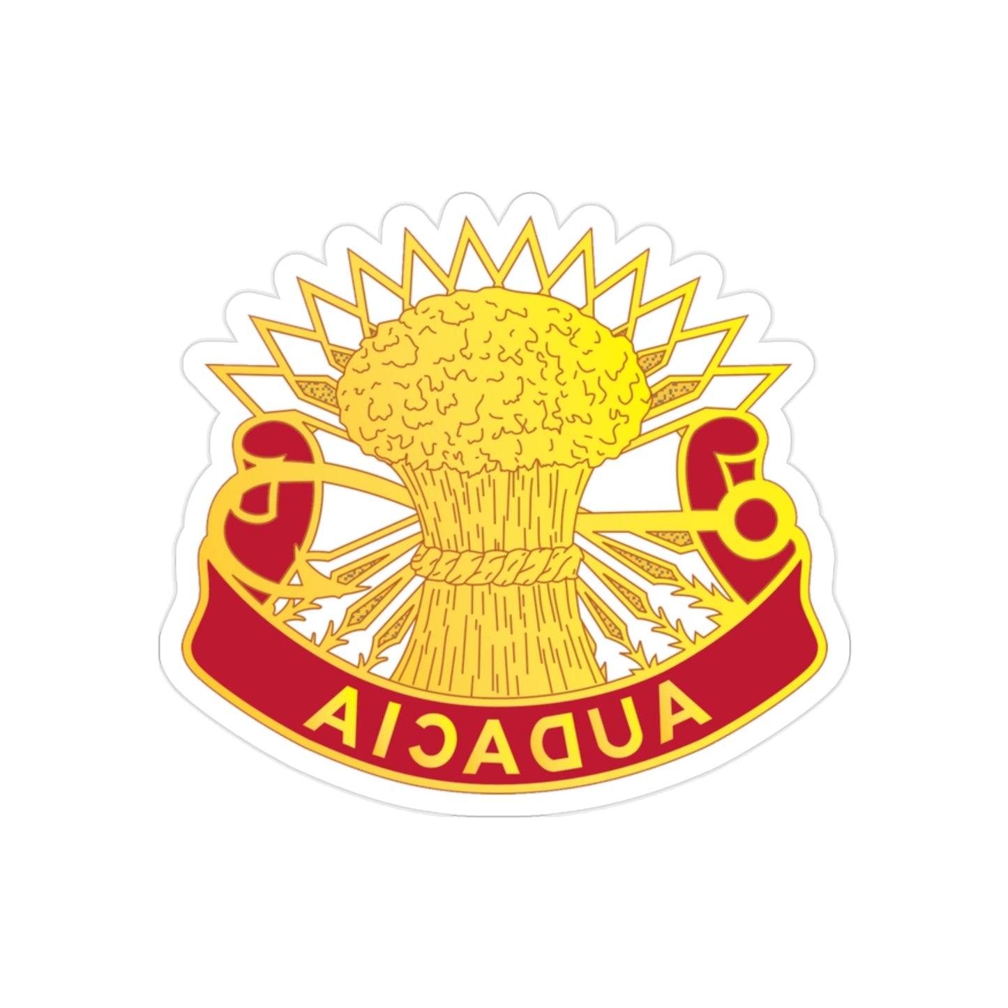 4th Air Defense Artillery Regiment (U.S. Army) REVERSE PRINT Transparent STICKER-2" × 2"-The Sticker Space