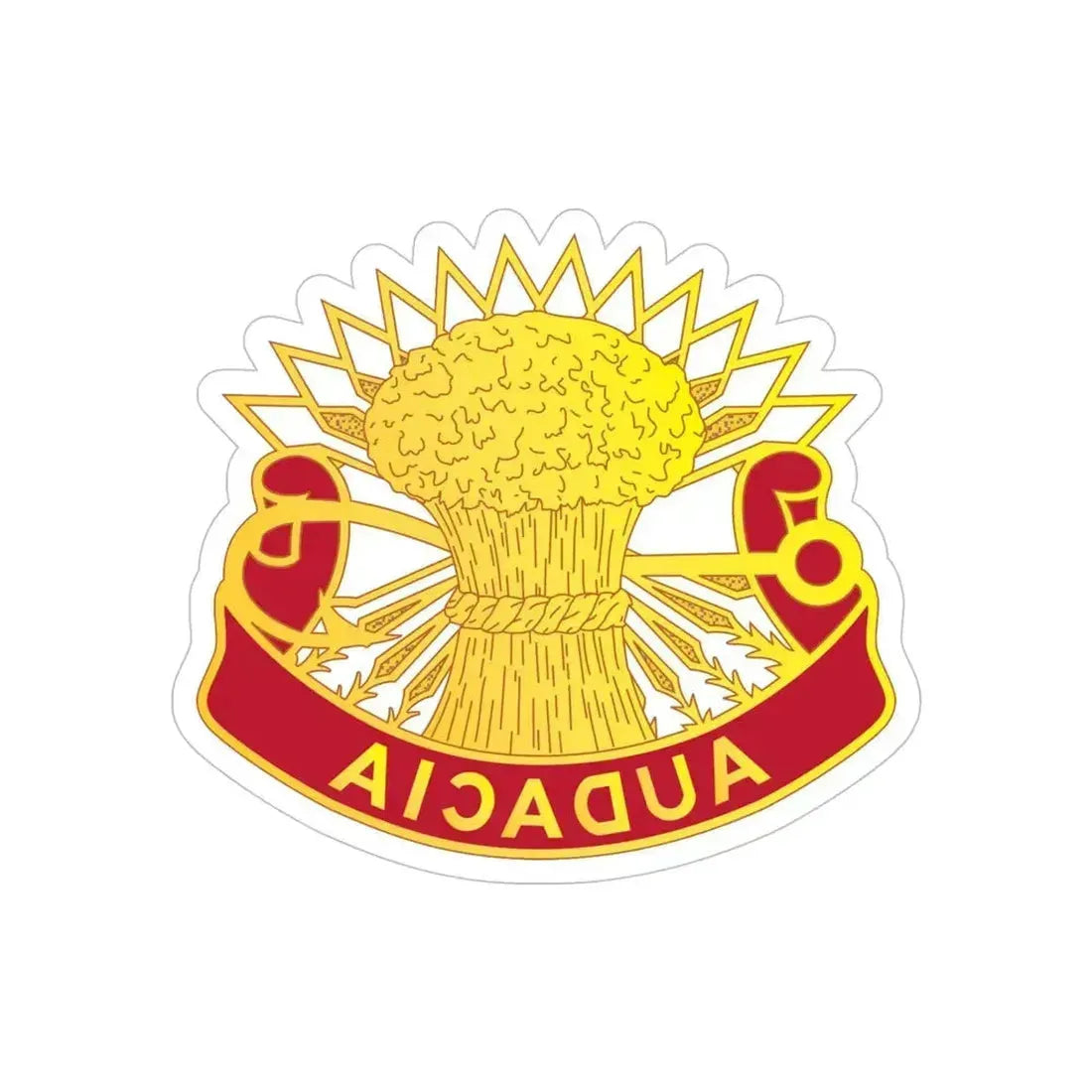 4th Air Defense Artillery Regiment (U.S. Army) REVERSE PRINT Transparent Die-Cut STICKER 5 Inch Die-Cut Transparent - The Sticker Space
