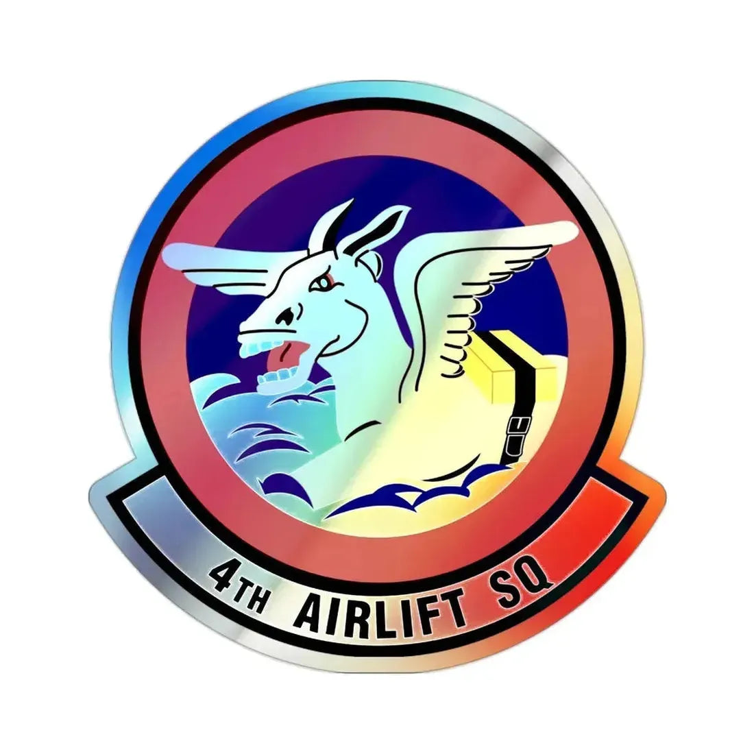 4th Airlift Squadron (U.S. Air Force) Holographic STICKER Die-Cut Vinyl Decal - The Sticker Space