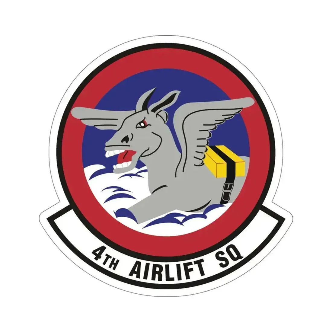 4th Airlift Squadron (U.S. Air Force) STICKER Vinyl Die-Cut Decal 5 Inch - The Sticker Space
