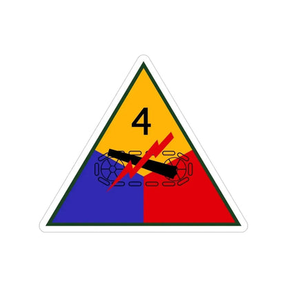 4th Armored Division (U.S. Army) Transparent STICKER Die-Cut Vinyl Decal - The Sticker Space
