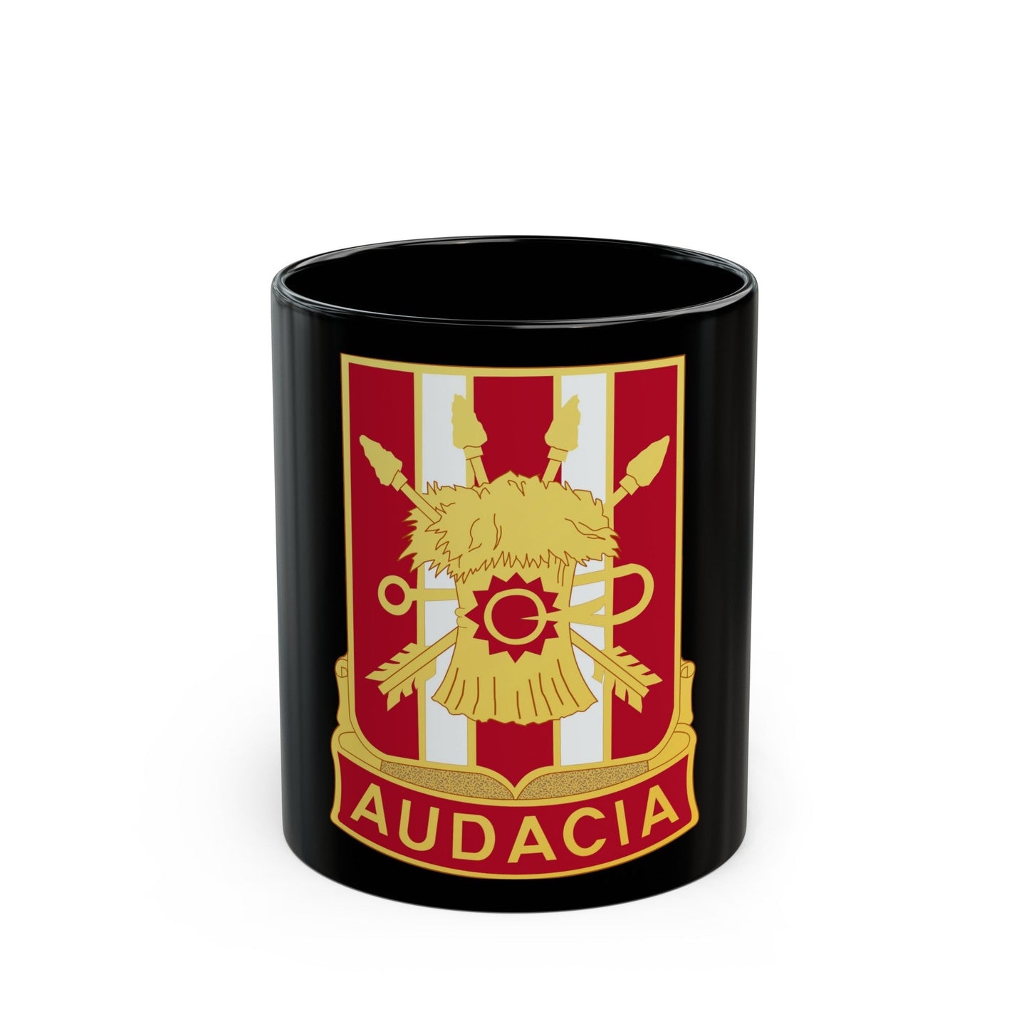 4th Artillery Regiment (U.S. Army) Black Coffee Mug-11oz-The Sticker Space