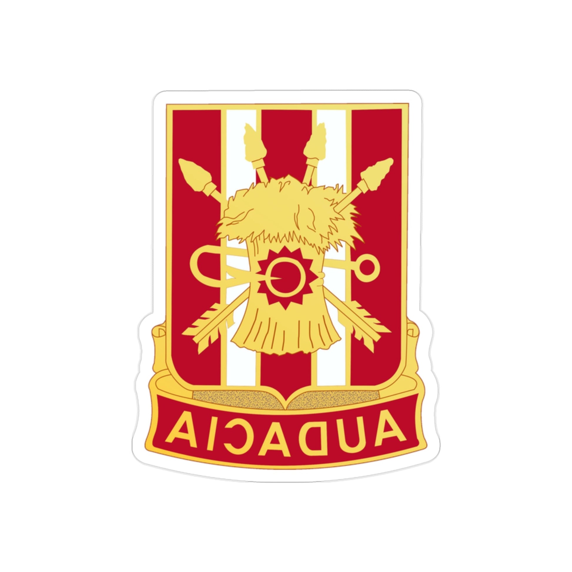 4th Artillery Regiment (U.S. Army) REVERSE PRINT Transparent STICKER-2 Inch-The Sticker Space