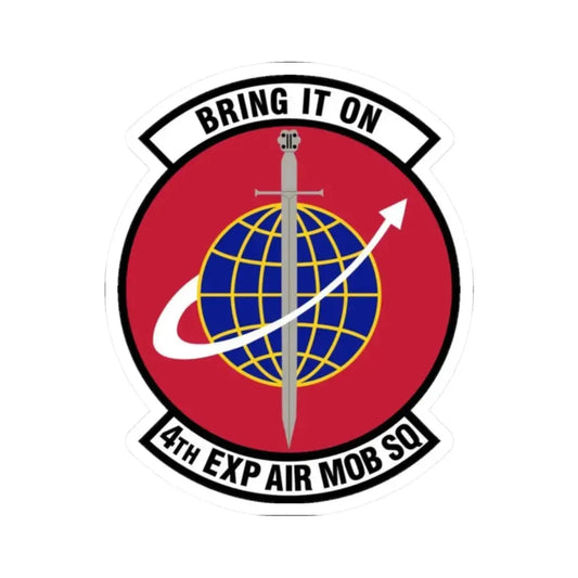 4th Expeditionary Air Mobility Squadron (U.S. Air Force) STICKER Vinyl Kiss-Cut Decal 2 Inch White - The Sticker Space
