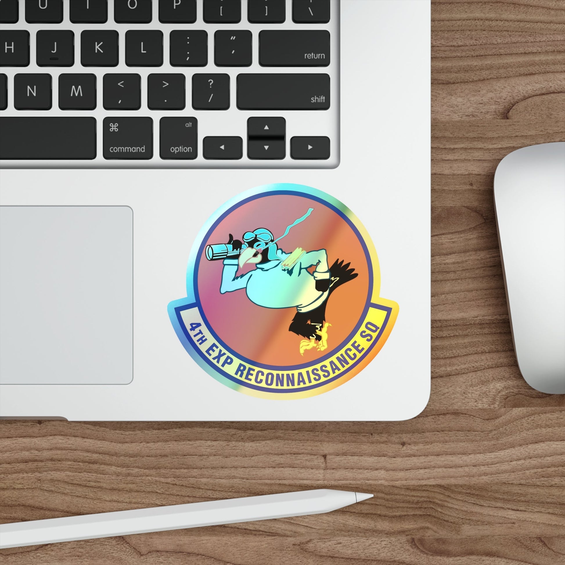 4th Expeditionary Reconnaissance Squadron (U.S. Air Force) Holographic STICKER Die-Cut Vinyl Decal-The Sticker Space