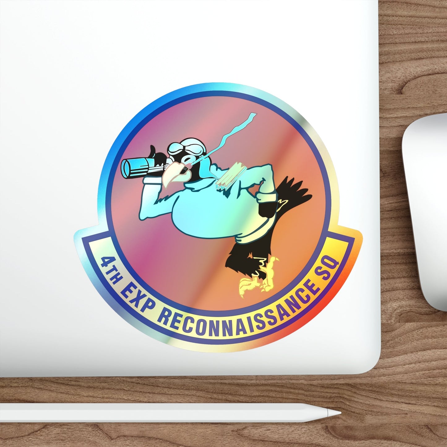 4th Expeditionary Reconnaissance Squadron (U.S. Air Force) Holographic STICKER Die-Cut Vinyl Decal-The Sticker Space