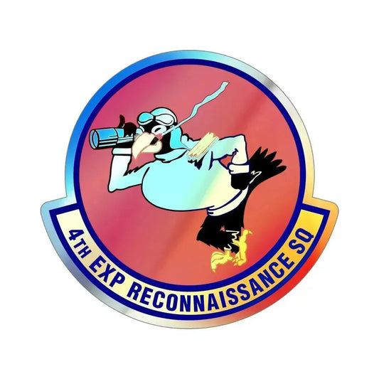 4th Expeditionary Reconnaissance Squadron (U.S. Air Force) Holographic STICKER Die-Cut Vinyl Decal 6 Inch Holographic - The Sticker Space
