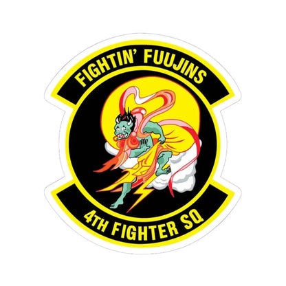 4th Fighter SQ Fightin' Fuujins (U.S. Air Force) STICKER Vinyl Kiss-Cut Decal 6 Inch White - The Sticker Space
