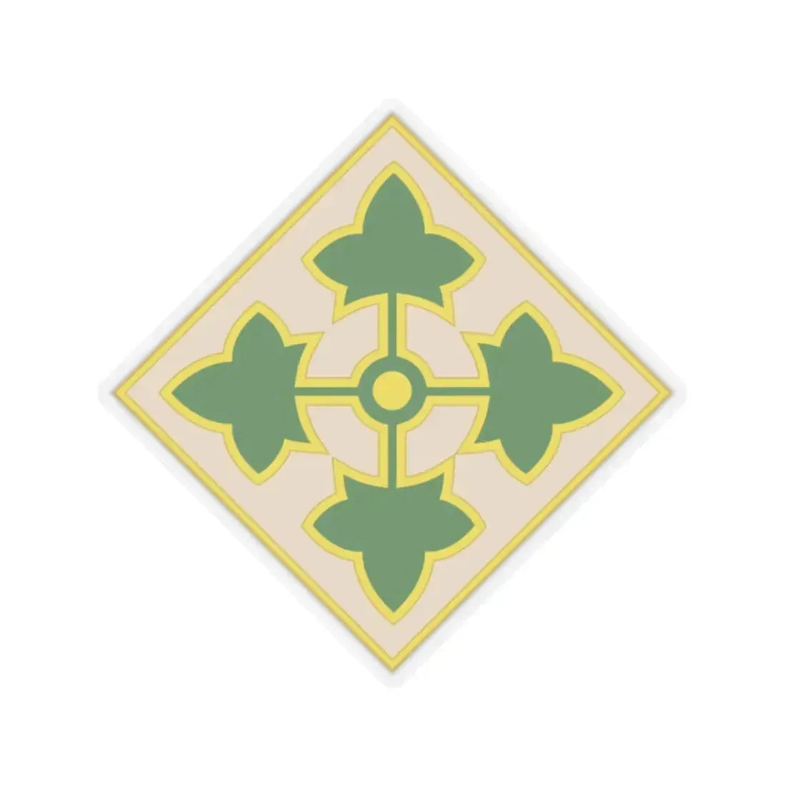 4th Infantry Division CSIB2 (U.S. Army) STICKER Vinyl Kiss-Cut Decal 2 Inch Transparent - The Sticker Space