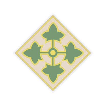 4th Infantry Division CSIB2 (U.S. Army) STICKER Vinyl Kiss-Cut Decal 2 Inch Transparent - The Sticker Space