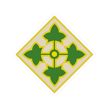 4th Infantry Division CSIB2 (U.S. Army) STICKER Vinyl Kiss-Cut Decal 2 Inch White - The Sticker Space