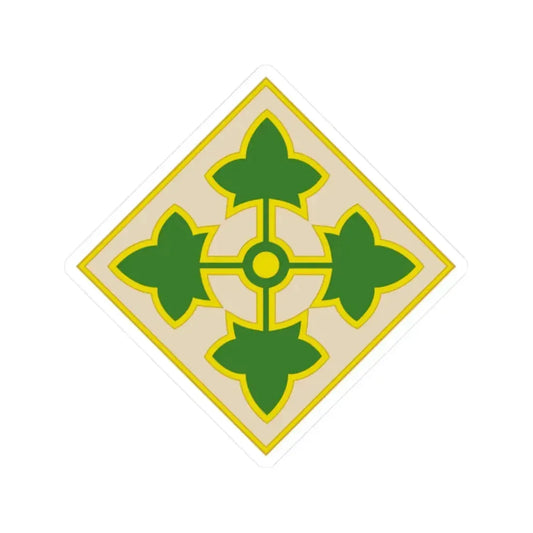 4th Infantry Division CSIB2 (U.S. Army) STICKER Vinyl Kiss-Cut Decal 2 Inch White - The Sticker Space