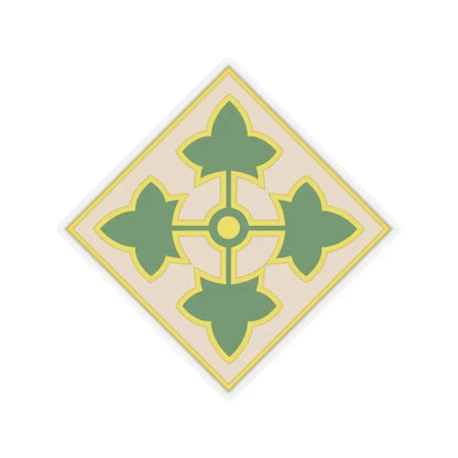 4th Infantry Division CSIB2 (U.S. Army) STICKER Vinyl Kiss-Cut Decal 3 Inch Transparent - The Sticker Space